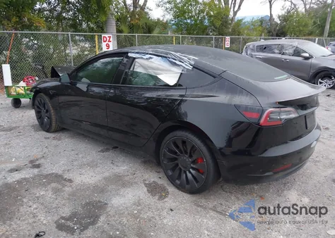 2021 Tesla Model 3 Performance Dual Motor All-Wheel Drive from USA, damaged, VIN 5YJ3E1EC7MF079410